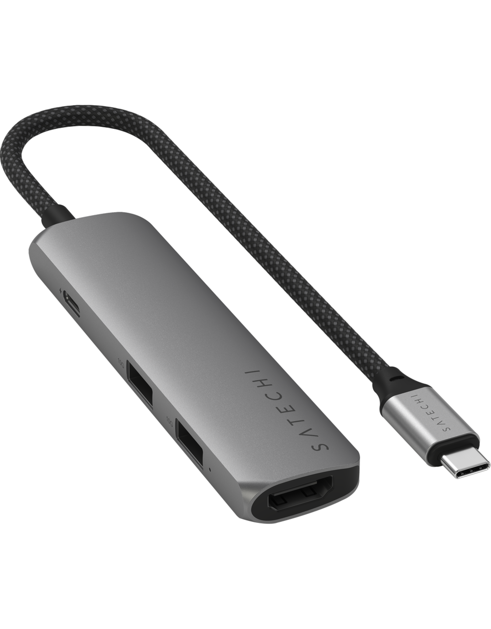 SATECHI SATECHI 4-IN-1 USB-C SLIM MULTIPORT ADAPTER 4K - SPACE GREY