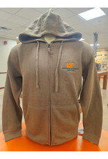 CI SPORT UNISEX FULL ZIP FLEECE COYOTE BROWN