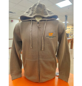 CI SPORT UNISEX FULL ZIP FLEECE COYOTE BROWN