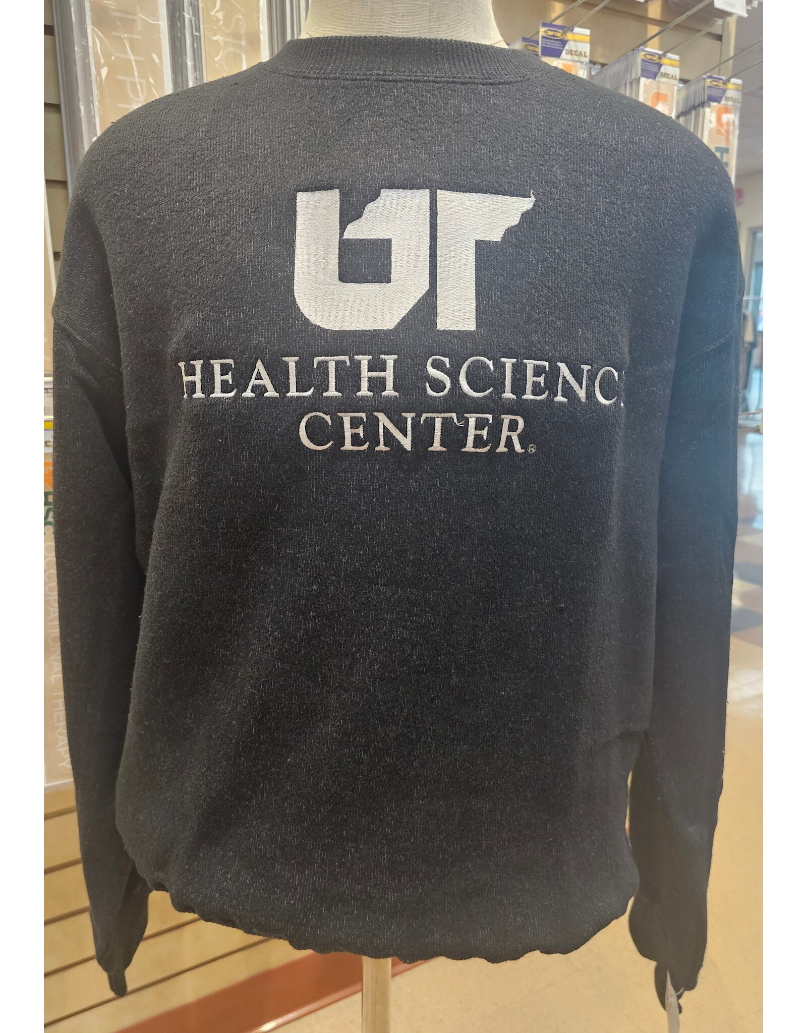 CI SPORT SPORT HARBOR EMBROIDERED CREW BLACK