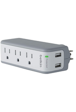 BELKIN MINI SURGE PROTECTOR w/ USB Charger