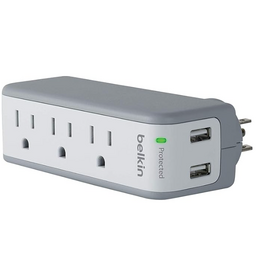BELKIN MINI SURGE PROTECTOR w/ USB Charger