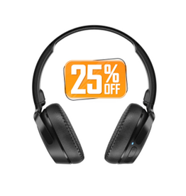 SKULLCANDY (25% OFF) SKULLCANDY RIFF 2 ON-EAR HEADPHONES - TRUE BLACK