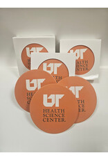 UTHSC STONE ROUND COASTERS - 4PK