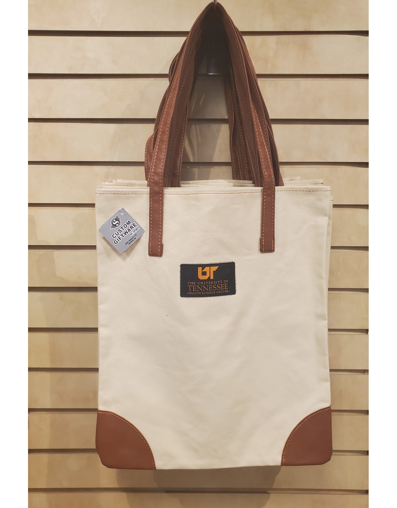SANTA FE TOTE w/ EMBROIDERED PATCH NATURAL