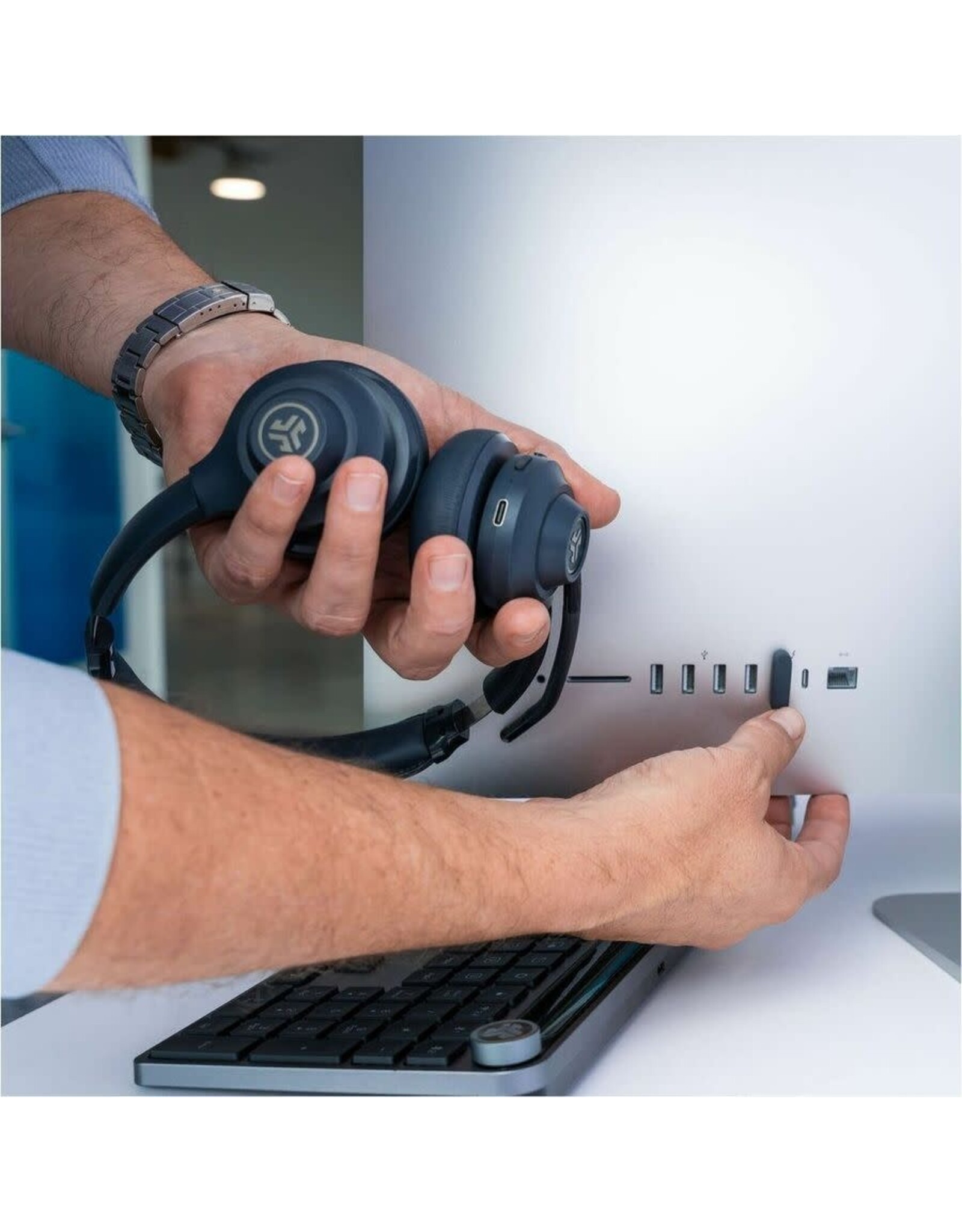 JLAB JLAB GO WORK WIRELESS & WIRED ON-EAR HEADSET - BLACK