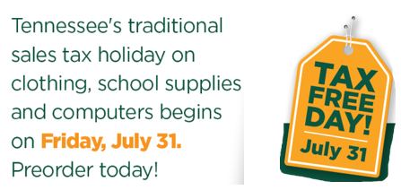SALES TAX HOLIDAY