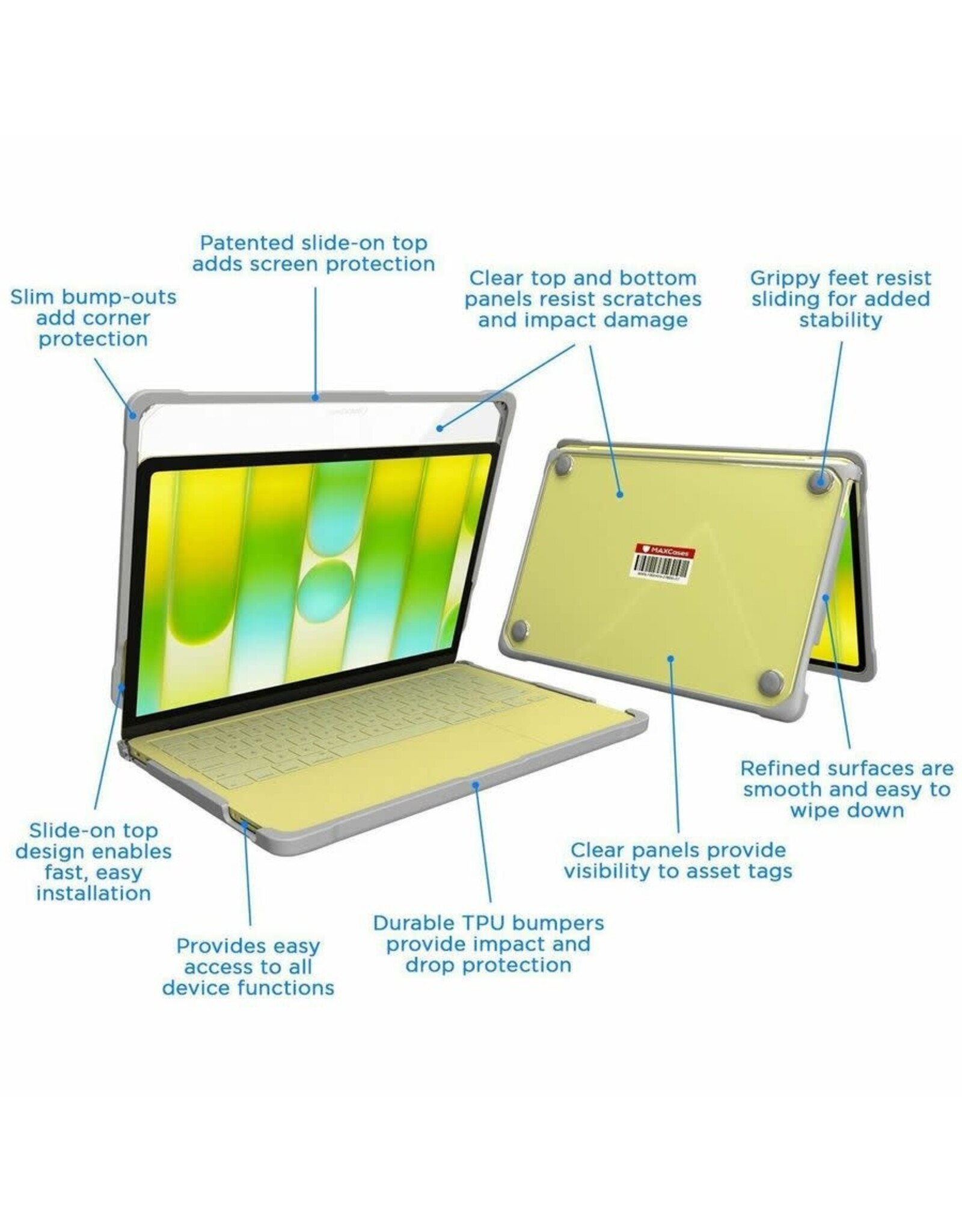 MACBOOK NEO MAXCases EXTREME SHELL-F SLIDE-ON CASE