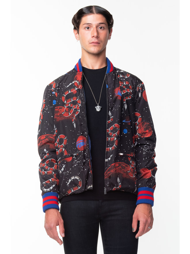 gucci snake denim jacket