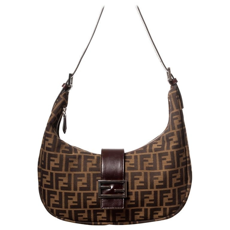 FENDI VINTAGE ZUCCA BAGUETTE CROISSANT BAG - Carte Blanche