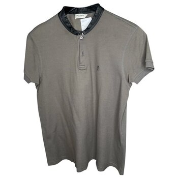 SAINT LAURENT SAINT LAURENT GREY POLO LAMB SKIN COLLAR (SMALL)