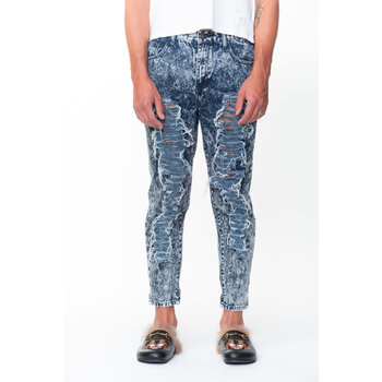 SNEAK PEEK BLUE ACID WASH JEANS (Small)