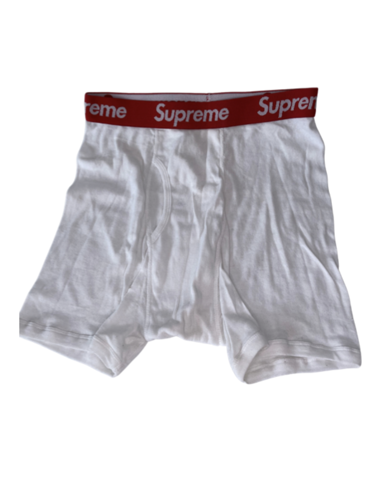 Supreme - x Hanes bandana-print Boxers - Unisex - Cotton - L - White