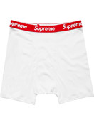 Supreme - x Hanes bandana-print Boxers - Unisex - Cotton - L - White