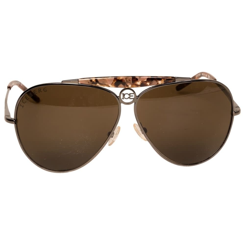 ICEBERG BROWN AVIATOR STYLE SUNGLASSES