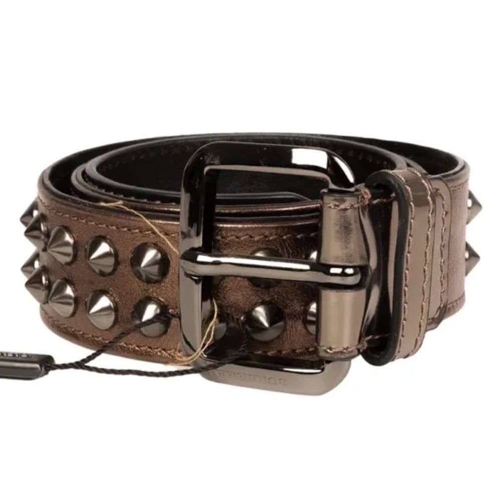 STUDDED DARK NICKEL BELT (SIZE 28/70)