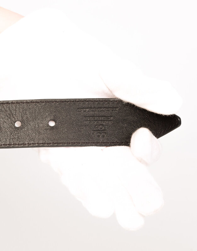 BURBERRY STUDDED DARK NICKEL BELT (SIZE 28/70)