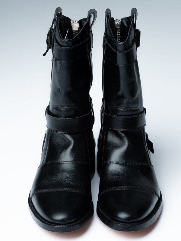 BALMAIN BLACK LEATHER BOOTS (43 EU)