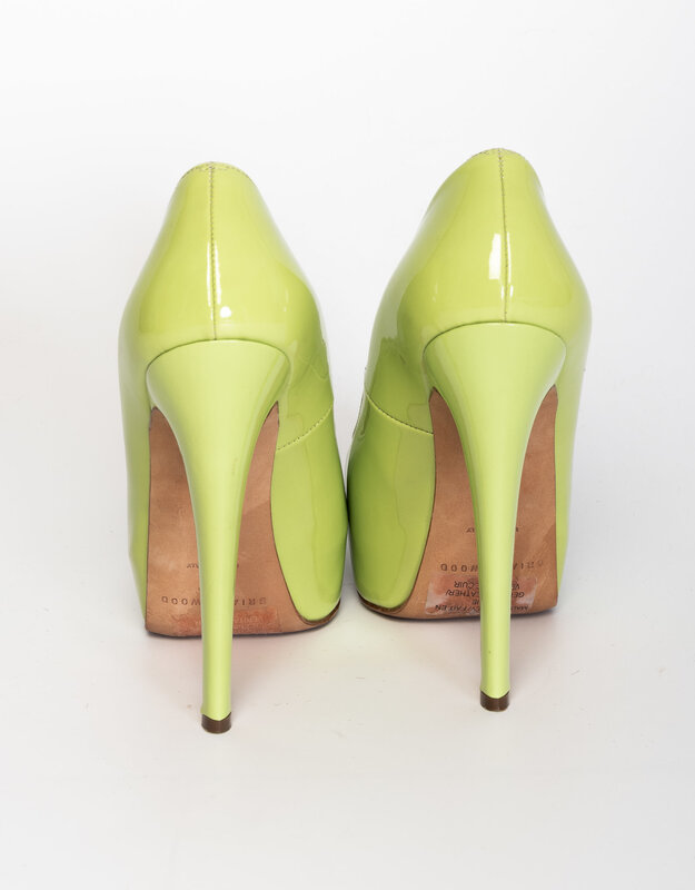 BRIAN ATWOOD BRIAN ATWOOD LIME GREEN PATENT PUMP (36 EU)