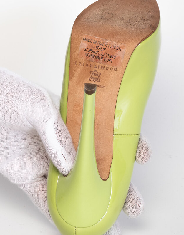 BRIAN ATWOOD BRIAN ATWOOD LIME GREEN PATENT PUMP (36 EU)
