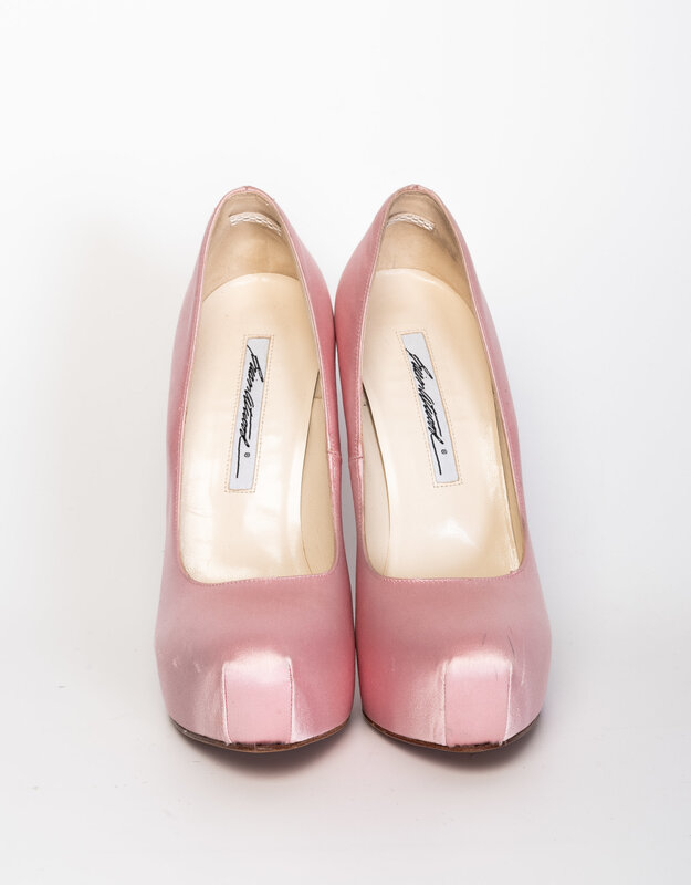BRIAN ATWOOD BRIAN ATWOOD PINK SATIN PUMPS (37.5 EU)