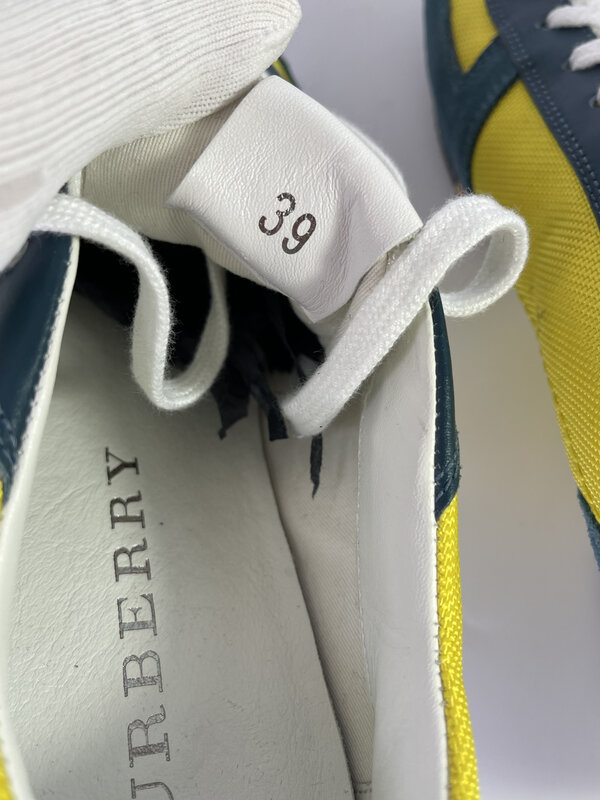 BURBERRY NYLON SUEDE POP SNEAKERS (39 EU) WOMENS