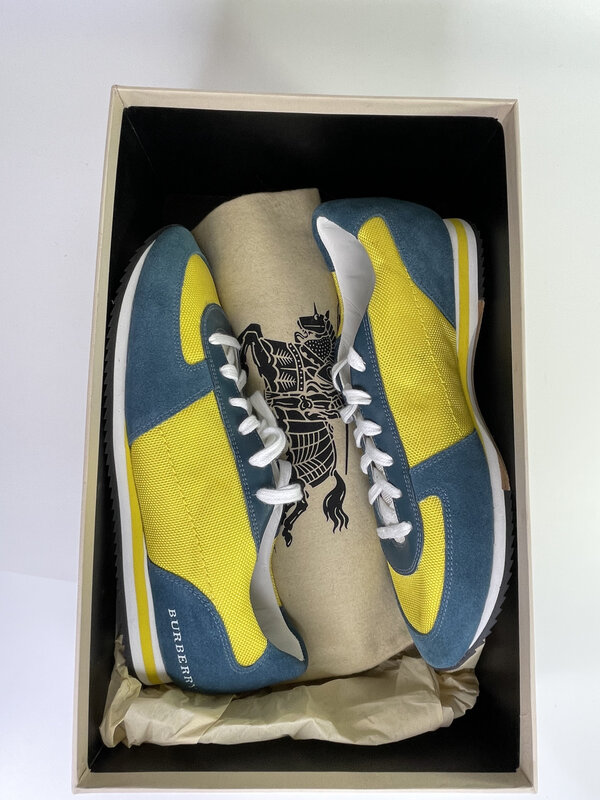 BURBERRY NYLON SUEDE POP SNEAKERS (39 EU) WOMENS
