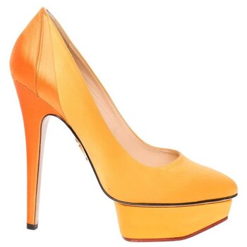 CHARLOTTE OLYMPIA CHARLOTTE OLYMPIA DOLLY MASAKO SATIN PLATFORM PUMPS (37 EU)