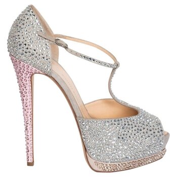 GIUSEPPE ZANOTTI GIUSEPPE ZANOTTI STRASS OPEN TOE STILETTO (40 EU) $1800