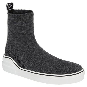 GIVENCHY GIVENCHY GEORGE V KNIT SOCK SLIP ON SNEAKERS GREY (42 EU) R$1200