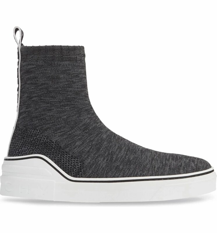 GIVENCHY GIVENCHY GEORGE V KNIT SOCK SLIP ON SNEAKERS GREY (42 EU) R$1200