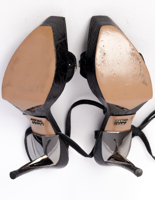 HERVÉ LÉGER HERVÉ LÉGER BLACK HEELS (38.5 EU)