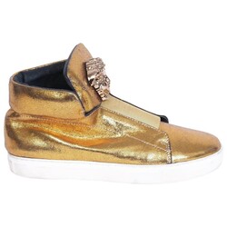 VERSACE VERSACE GOLD LOGO SHOES (43 EU)