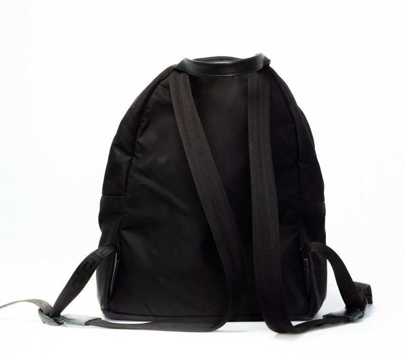 VERSACE VERSACE NYLON LOGO STAMP BACKPACK