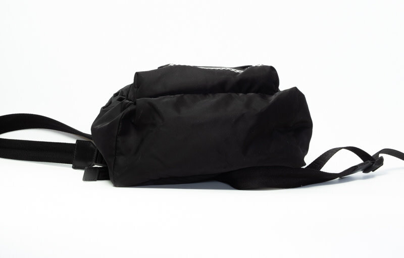 VERSACE VERSACE NYLON LOGO STAMP BACKPACK