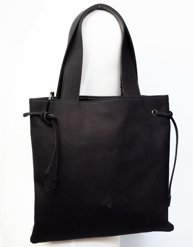 SAINT LAURENT SAINT LAURENT CANVAS SAC MONOGRAM SEQUIN TOTE BAG (219365)