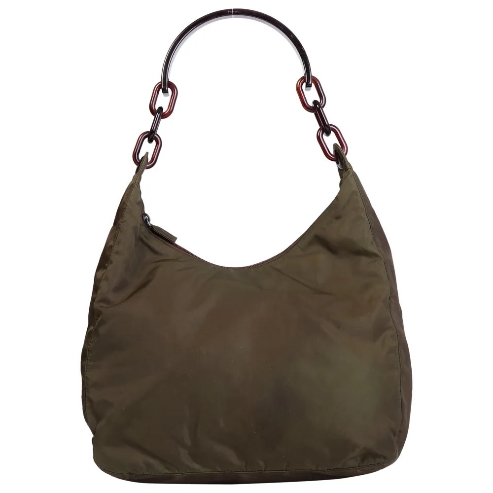 PRADA PLASTIC TORTOISE CHAIN SHOULDER HOBO BAG