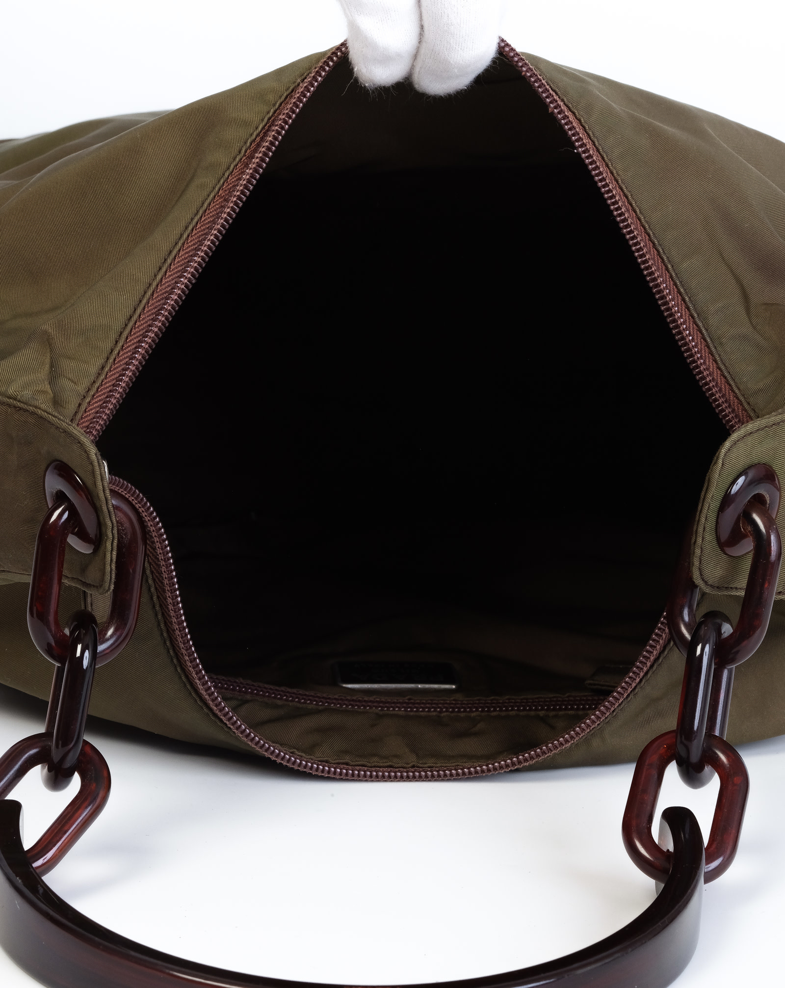 PRADA Galleria Double-Zip small Saffiano Leather Tote Bag Navy Blue