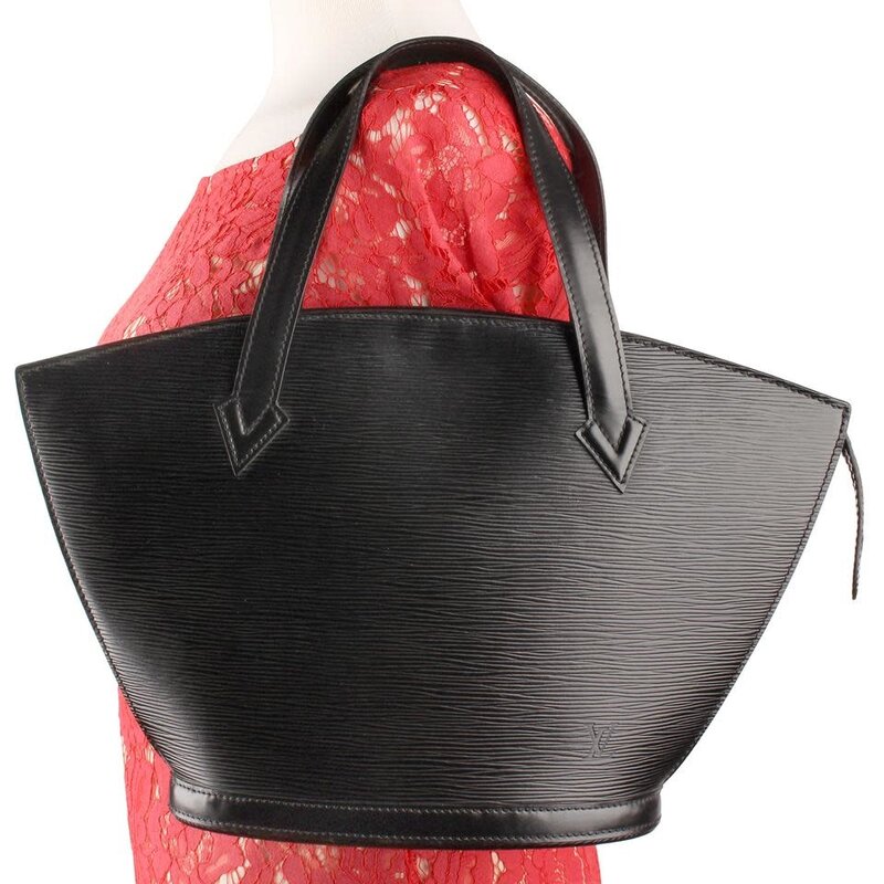 LOUIS VUITTON BLACK EPI LEATHER SAINT JACQUES PM CRTBLNCHSHP