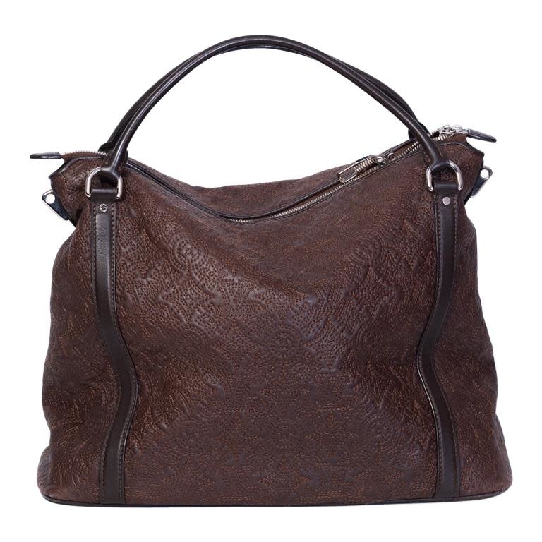 LOUIS VUITTON BROWN LEATHER ANTHEIA IXIA MM