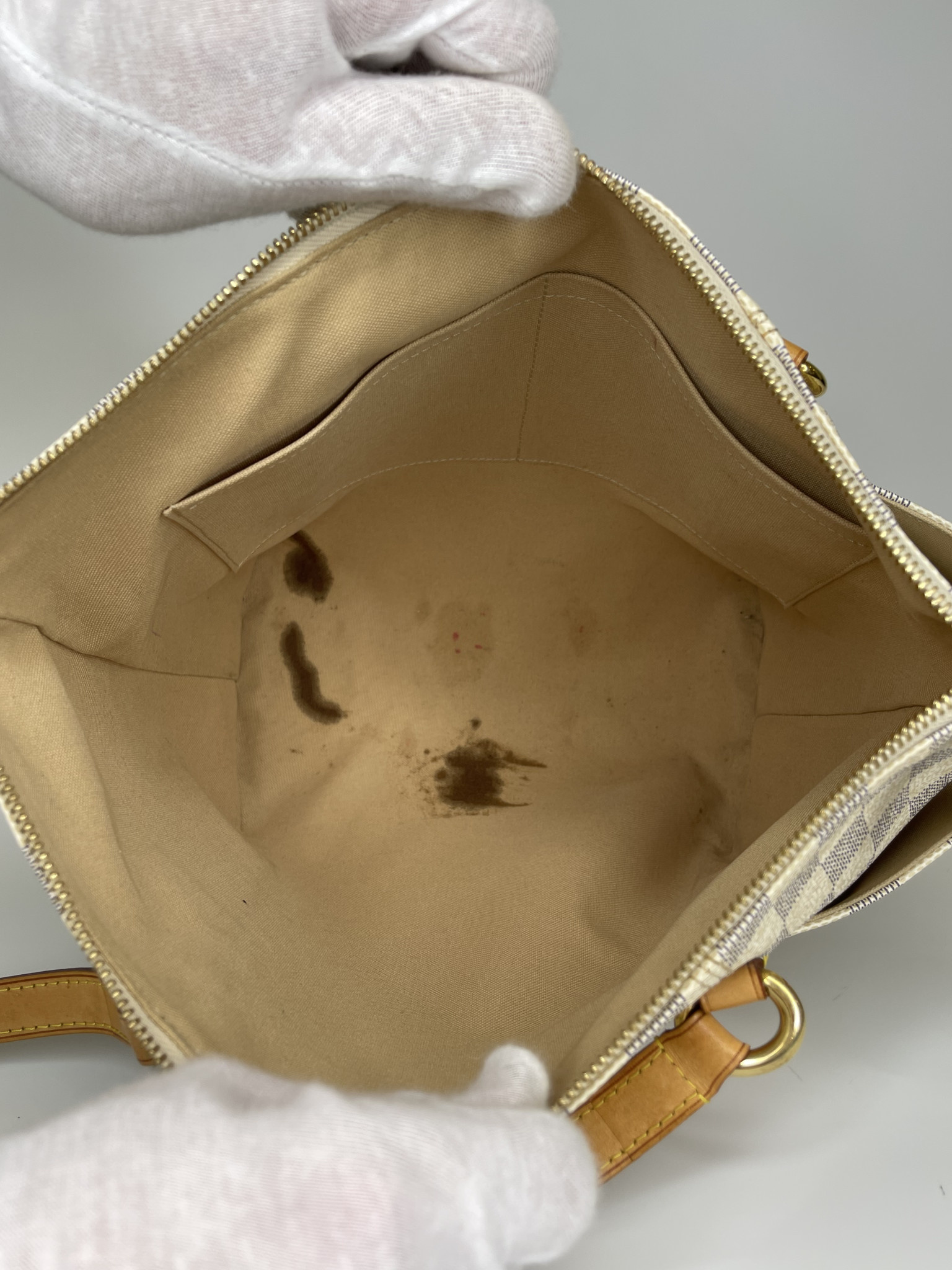 Totally PM Damier Azur – Keeks Designer Handbags