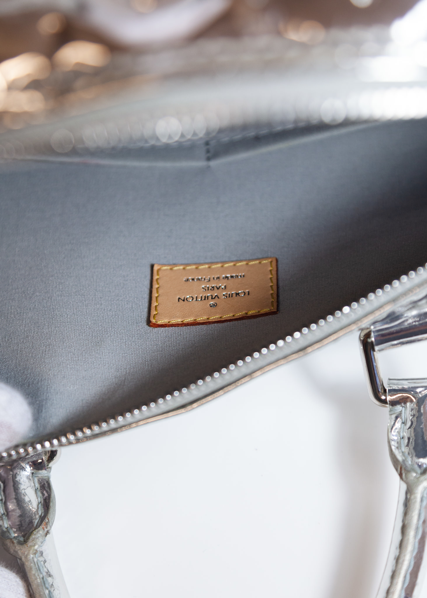 Louis Vuitton Silver Miroir Speedy 35