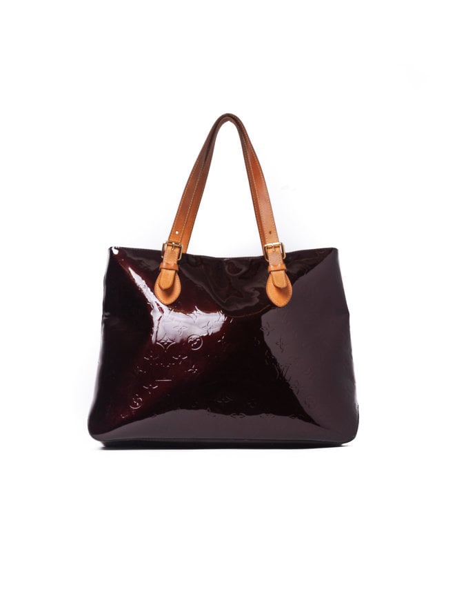 Brentwood patent leather tote Louis Vuitton Purple in Patent