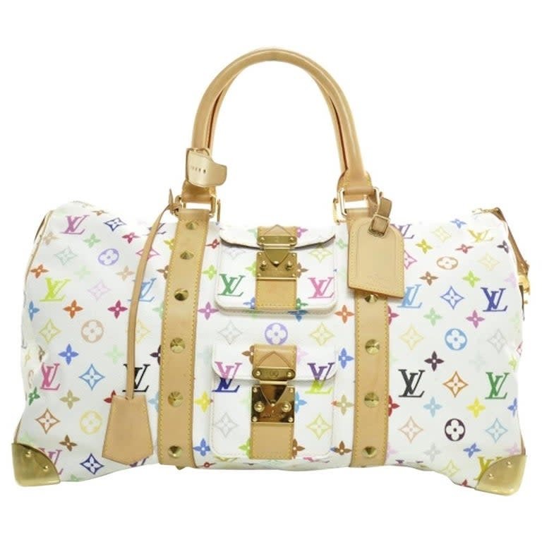 Louis Vuitton Keepall Murakami cherries Multiple colors Leather ref.263452  - Joli Closet