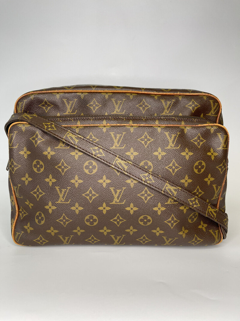 Louis Vuitton Nile Shoulder Bag GM Brown Canvas.