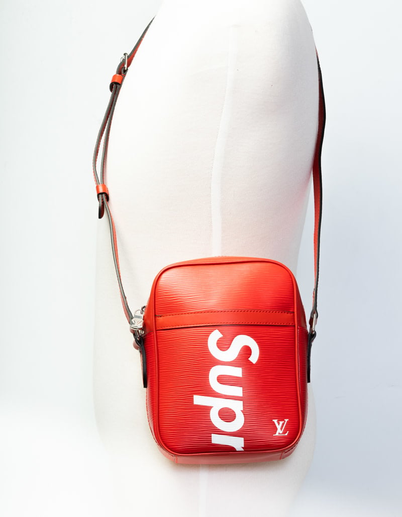 LOUIS VUITTON X SUPREME DANUBE RED EPI CROSSBODY BAG - CRTBLNCHSHP