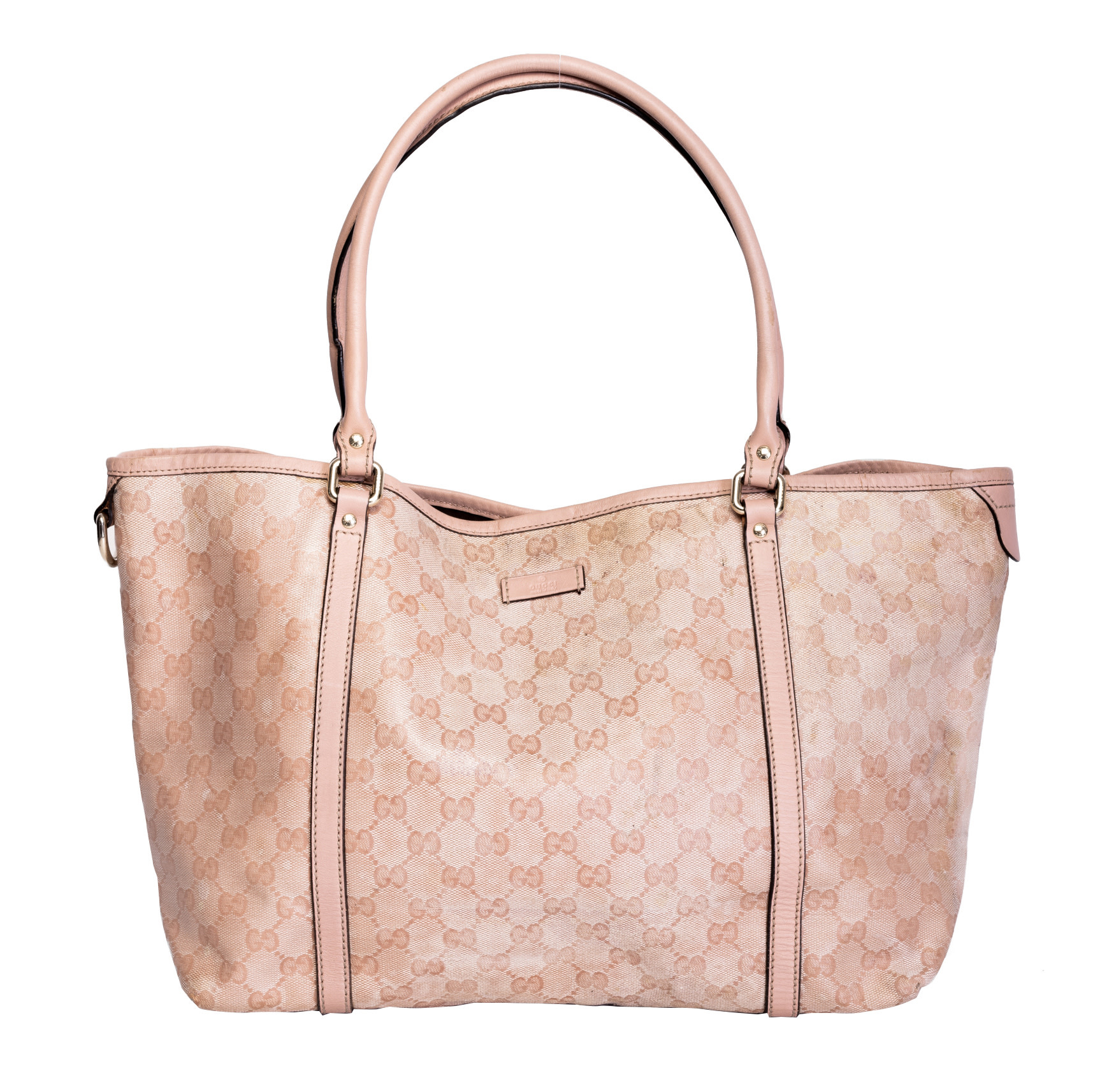 GUCCI GG mini leather-trimmed printed coated-canvas tote | NET-A-PORTER
