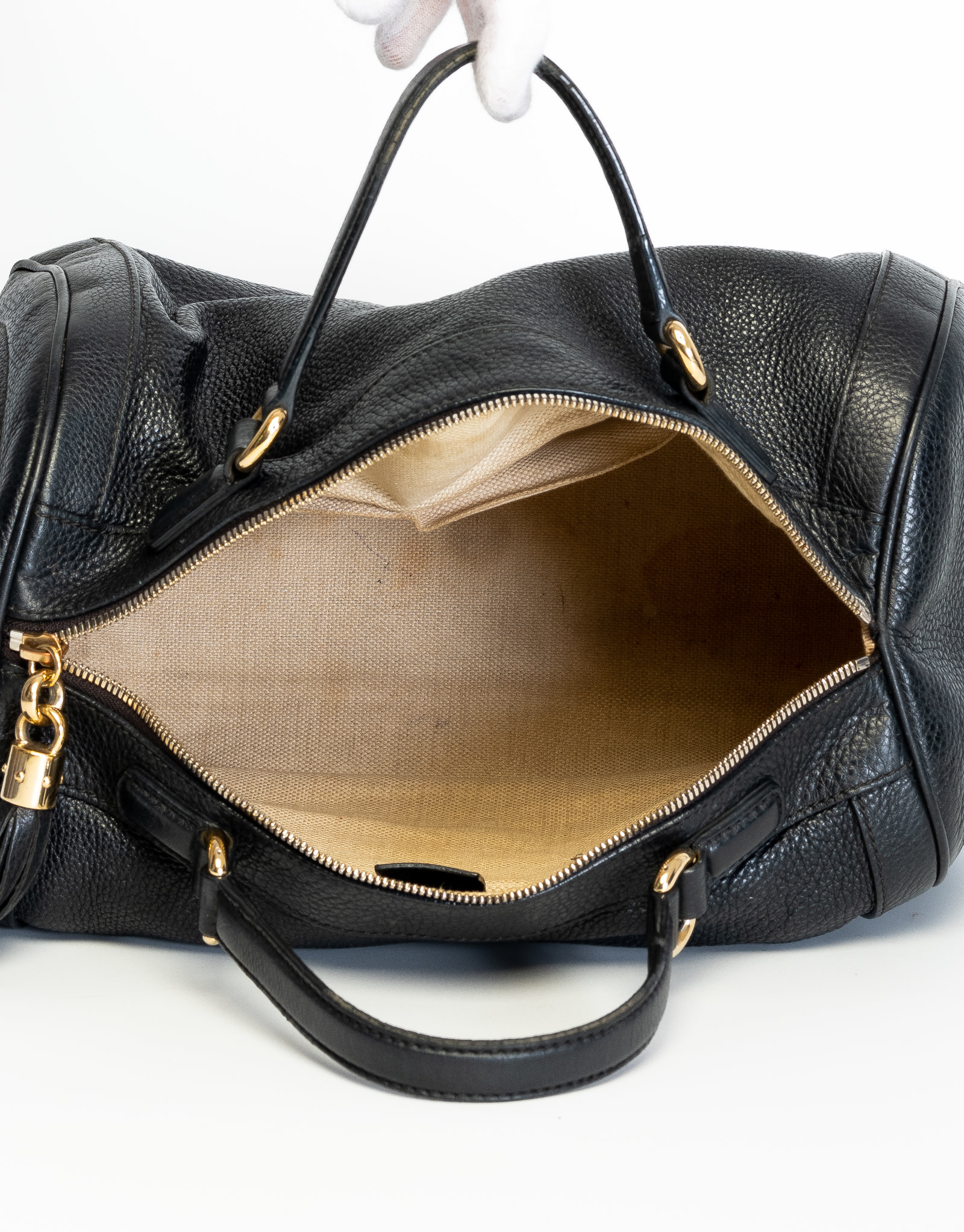 BUNDLE ITEM - GUCCI BLACK BOSTON SPEEDY BAG, Luxury, Bags