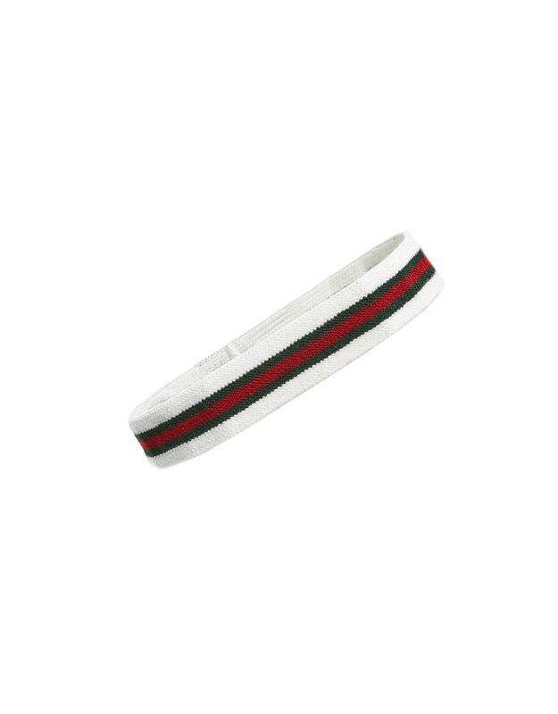 GUCCI WHITE ELASTIC WEB HEADBAND