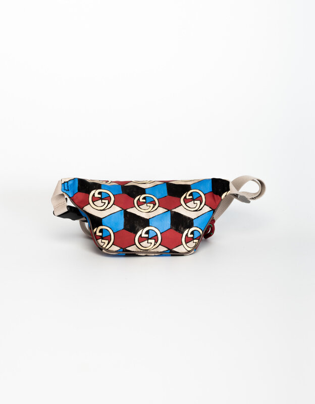 THE NORTH FACE X GUCCI THE NORTH FACE X GUCCI GEOMETRIC INTERLOCKING G PRINT BELT BAG